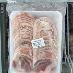 สามชั้นลอกหนังม้วนกลมสไลด์ชาบู นน.700กรัม