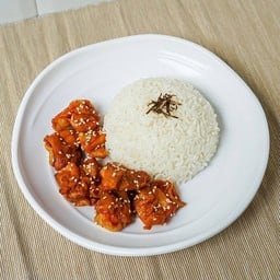 Roasted BBQ Chicken with Jasmine Rice