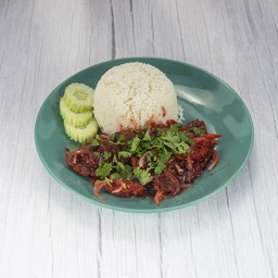 ข้าวเนื้อแดง