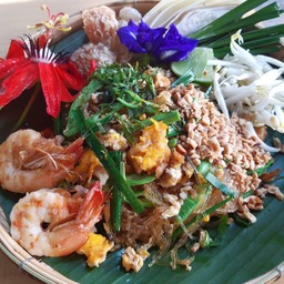 ผัดไทวุ้นเส้น กุ้งสด