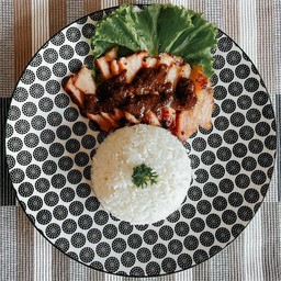 ข้าวคอหมูคุโรบุตะ พริกไทยดำ