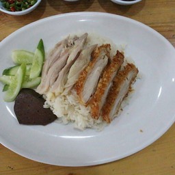 ข้าวมันไก่ตอน+ไก่ทอด