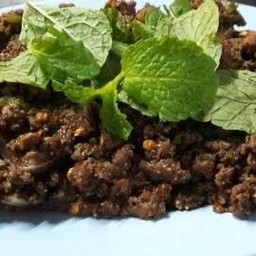 ก้อยคั่วเนื้อสุก