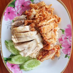 ข้าวมันไก่ต้ม+ทอดพิเศษ