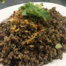 หมูสับผัดหน่ำเลียบ