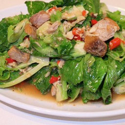 คะน้าฮ่องกงผัดปลาเค็ม