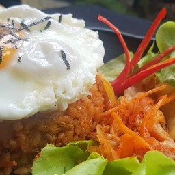 ข้าวผัดกิมจิ หมู3ชั้น