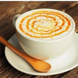 Hot Caramel Cappuccino คาราเมล คาปูชิโน่ร้อน