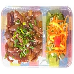 ข้าวหน้าหมูซอสญีีปุ่น