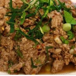 ลาบเนื้อสุก