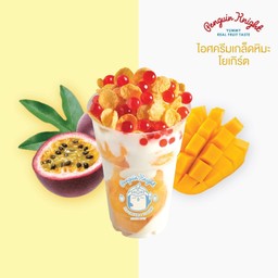 ไอศครีมเกล็ดหิมะ รสมะม่วงเสาวรส