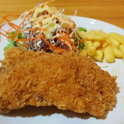 สเต็กไก่กรอบ
