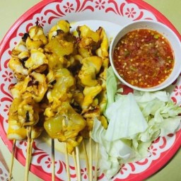 ปลาหมึกย่าง @บ้านแฮ่