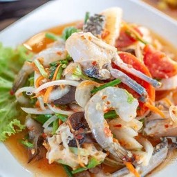 ตำกุ้งสด