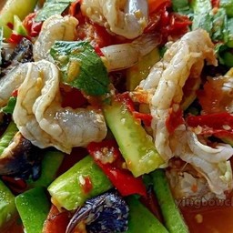 ตำแตงกุ้งสด