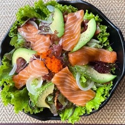 Salmon avocado salad