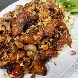 ไส้อ่อนทอดกระเทียม