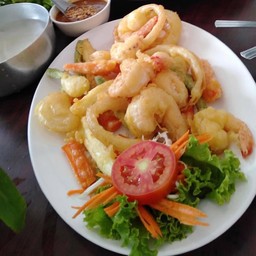 กุ้งชุบแป้งทอด