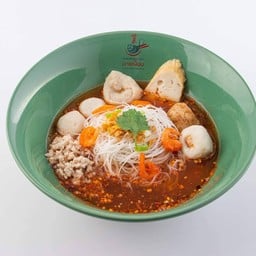 เส้นหมี่ขาวต้มยำหมูสับมะนาว