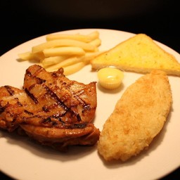 ไก่สไปซี่ + ปลาทอด