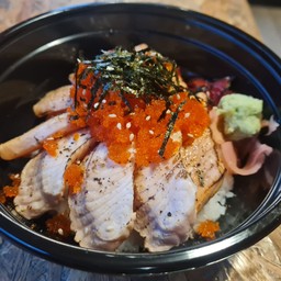 ข้าวแซลมอนเบริน+ไข่กุ้ง