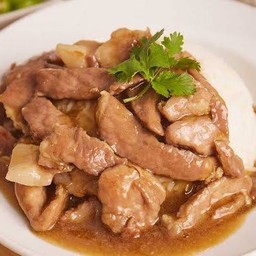 ข้าวคะน้าหมูน้ำมันหอย