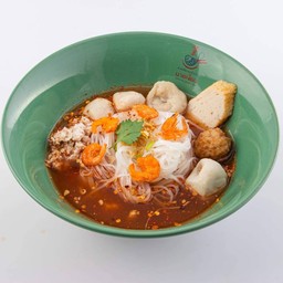 เส้นเล็กต้มยำหมูสับมะนาว