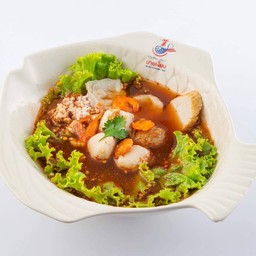 เกาเหลาต้มยำหมูสับมะนาว