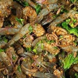ลาบกุ้งสดแซ่บ