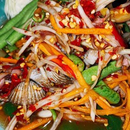 ตำปลาร้าหอยแครง