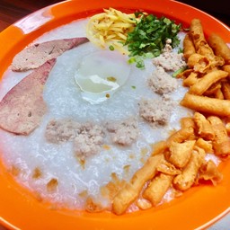โจ๊กหมู+ไข่ลาวา (พิเศษ)