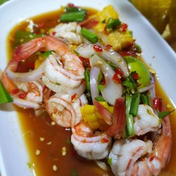 ยำกุ้งสุก
