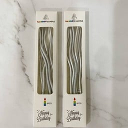 เทียนเกลียวยาว สีเงิน