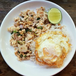 ข้าว ลาบไก่