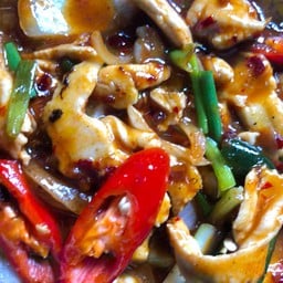 ผัดพริกเผากับข้าว