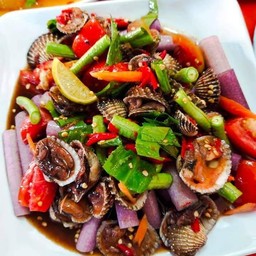 ตำสายบัวหอยแครง