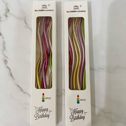 เทียนเกลียวยาวเมทัลลิคคละสี