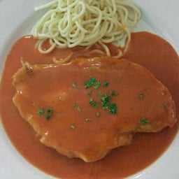 สเต็กหมูบรั่นดีซอส