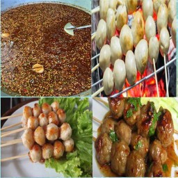 ลูกชิ้นปิ้งน้ำจิ้มรสเด็ด&ลูกชิ้นทอดไร้น้ำมัน