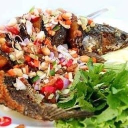 ปลาช่อนยำสมุนไพร