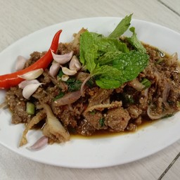 ลาบเป็ด ร้อยเอ็ด ติดถนนในระหว่าง ซ.คู้บอน50และ52