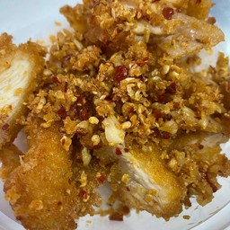 (กับข้าว) ไก่กรอบ_คั่วพริกเกลือ