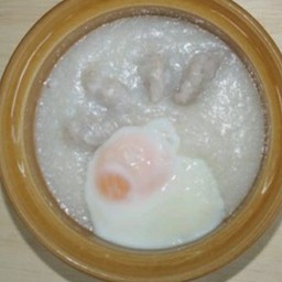 โจ๊กเด็ก หมู ไข่ลวก