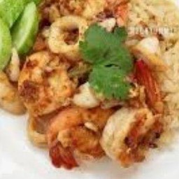 กุ้งหมึกทอด(กับ)