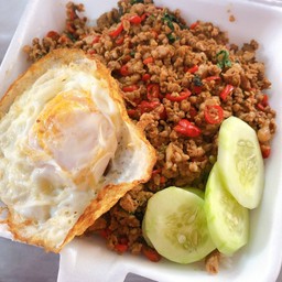 ข้าวกระเพราหมูสับ
