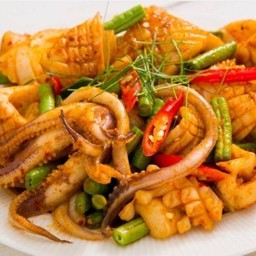 พริกแกง กับข้าว