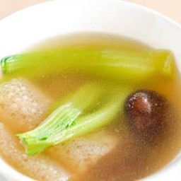 Bamboo Piths with Mushroom Clear Soup
