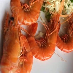 กุ้งลายเสือ ลวกเกลือ