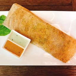 Plain Finger Millet Crepe (vegan, gluten free)