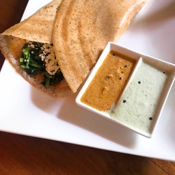 Spinach & House Paneer Finger Millet Crepe (gluten free)